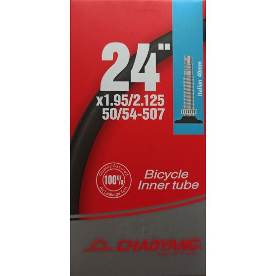 ChaoYang Camera d'aria MTB 24x1.95-2.125 Valvola Italia 40mm